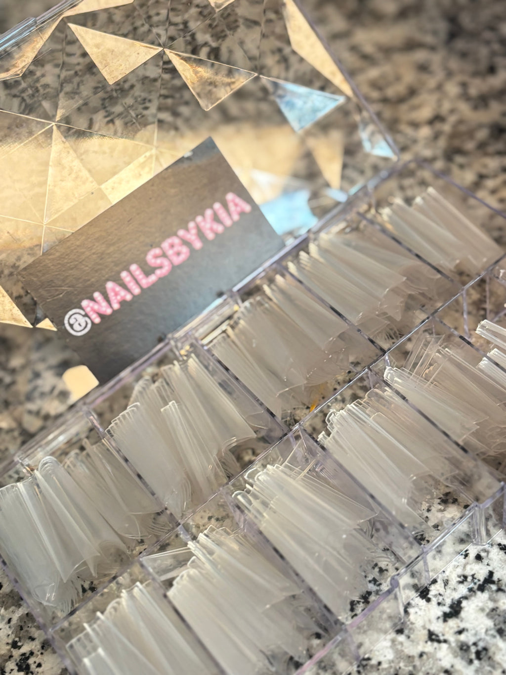 500 pc clear coffin nail tips