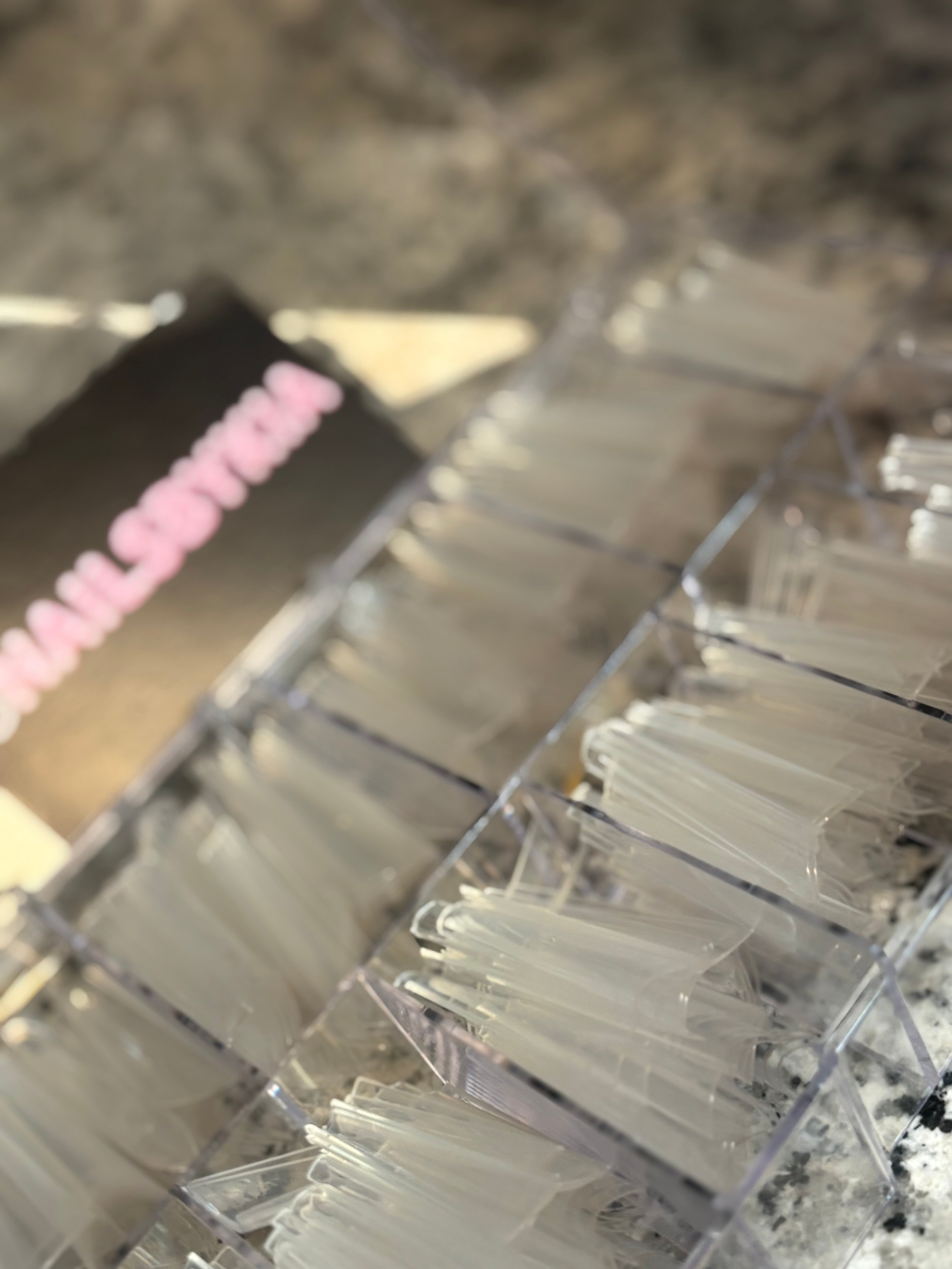 500 pc clear coffin nail tips