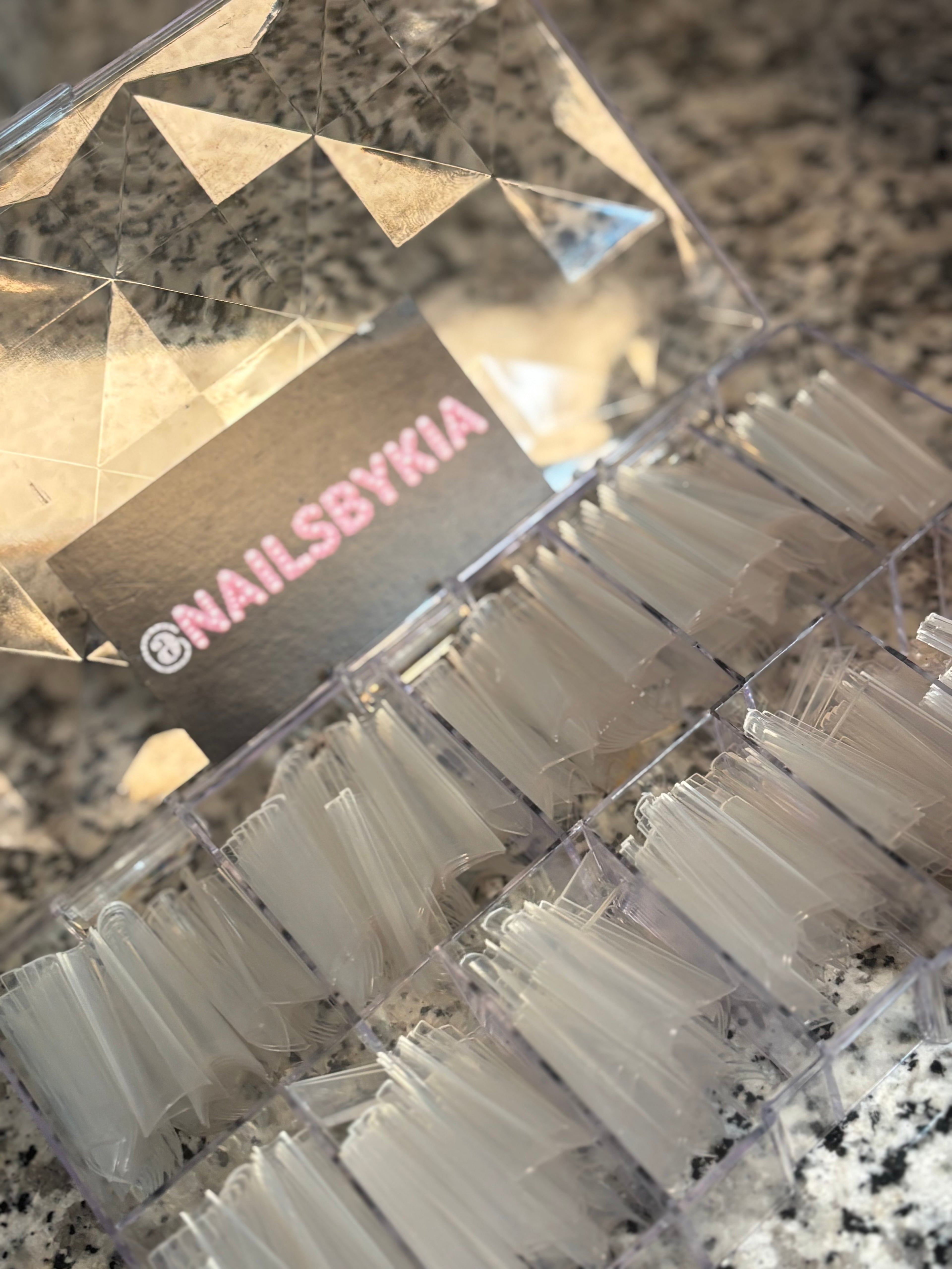 500 pc clear coffin nail tips