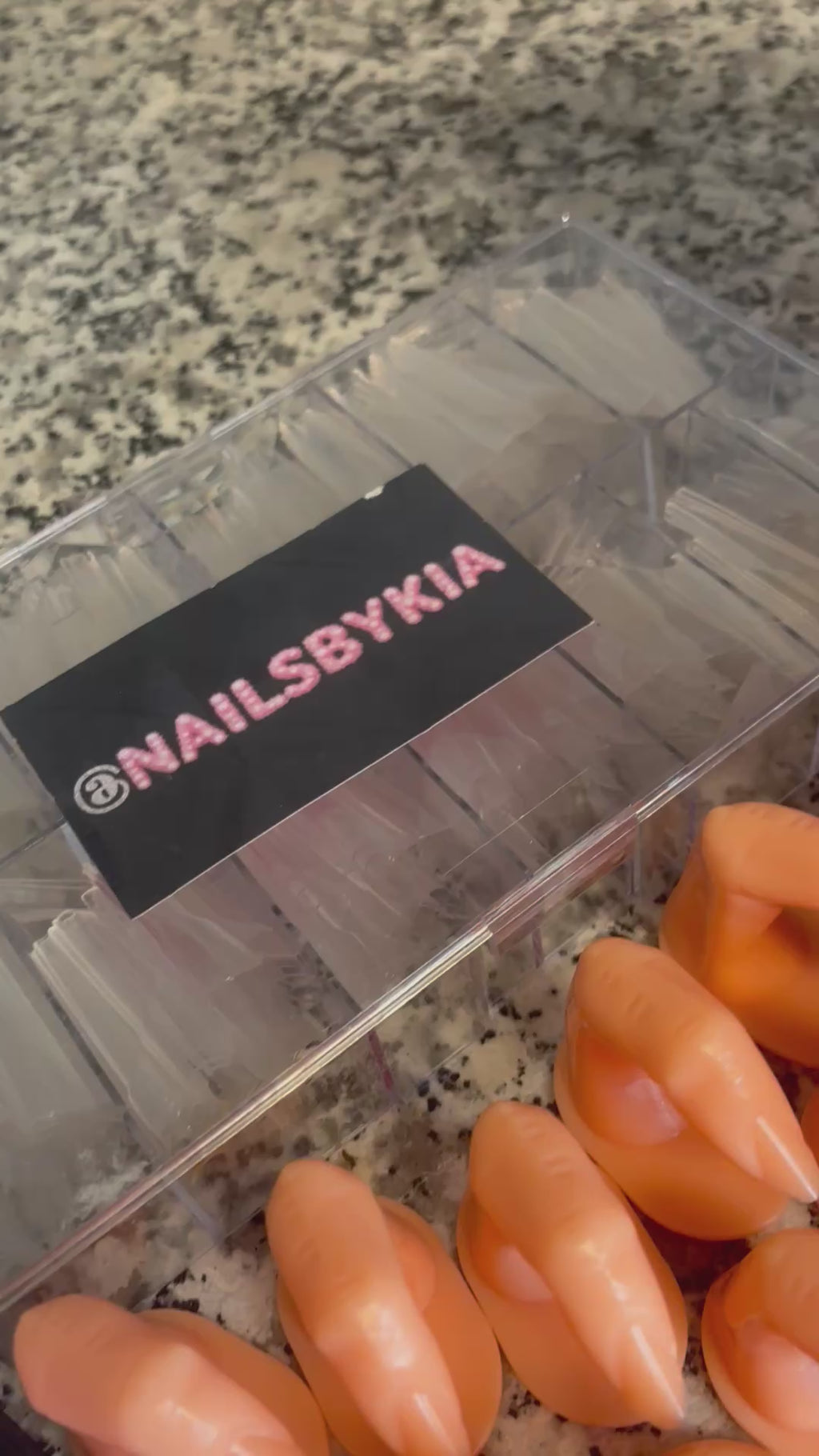 500 pc clear coffin nail tips