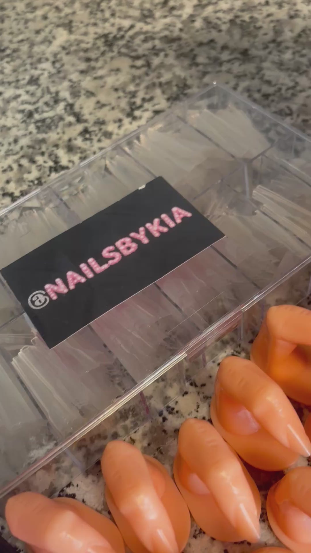 500 pc clear coffin nail tips